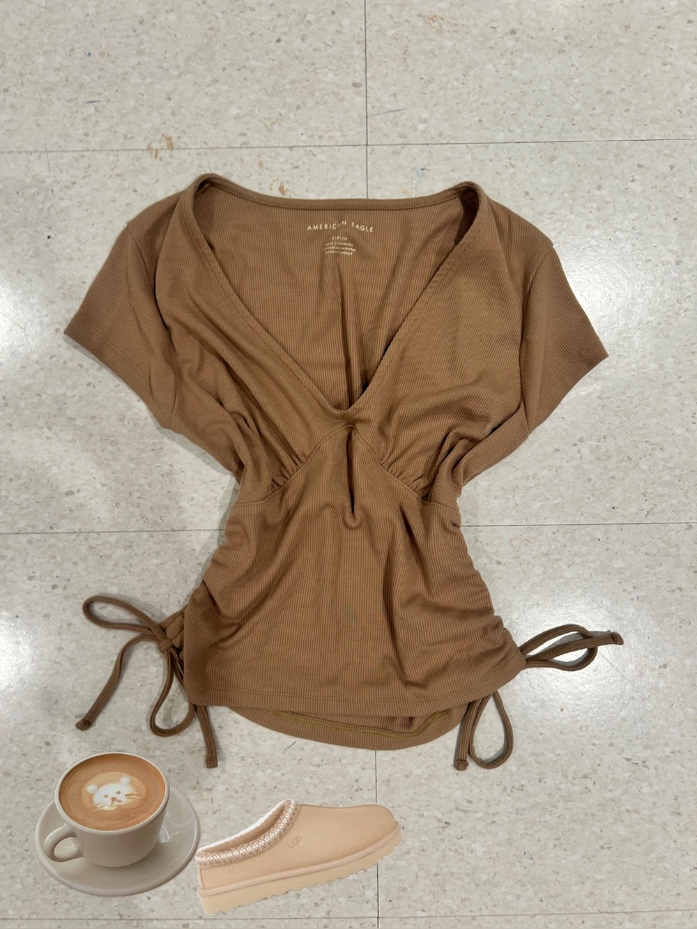 Light Brown American Eagle Top
